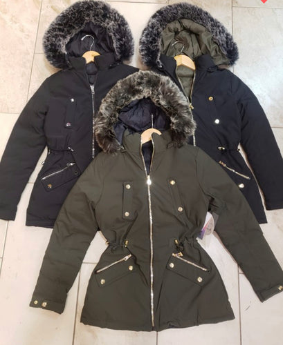 Double sided padded winter coat