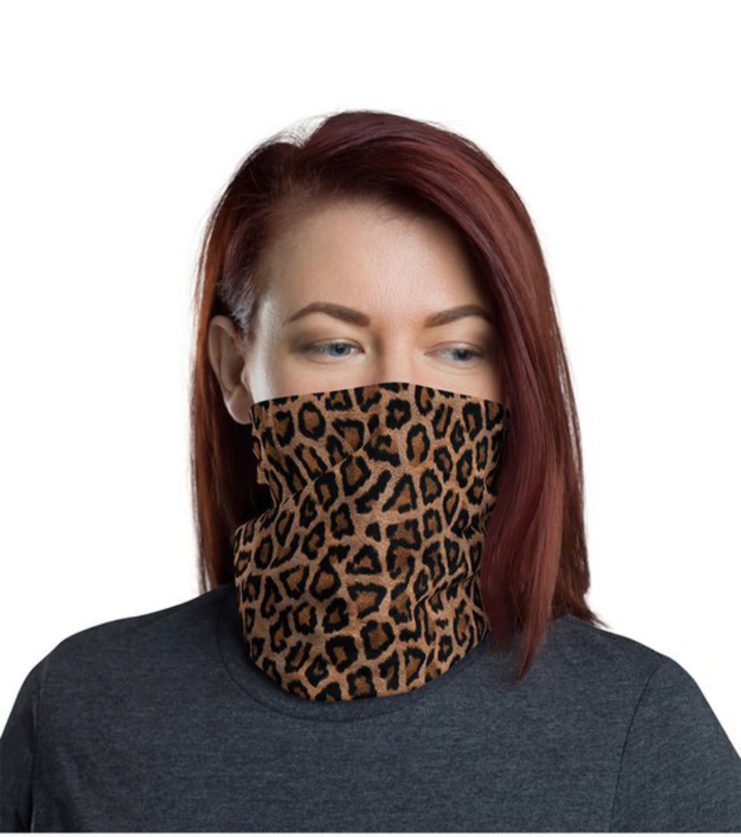 Leopard print Neck Gaiter