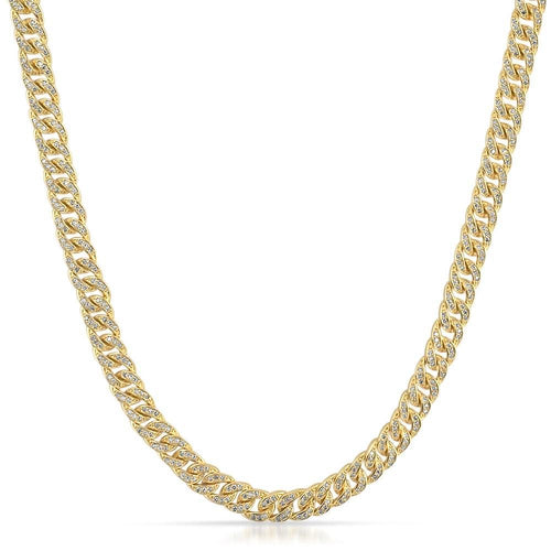 6mm Miami Cuban CZ 18K gold dipped