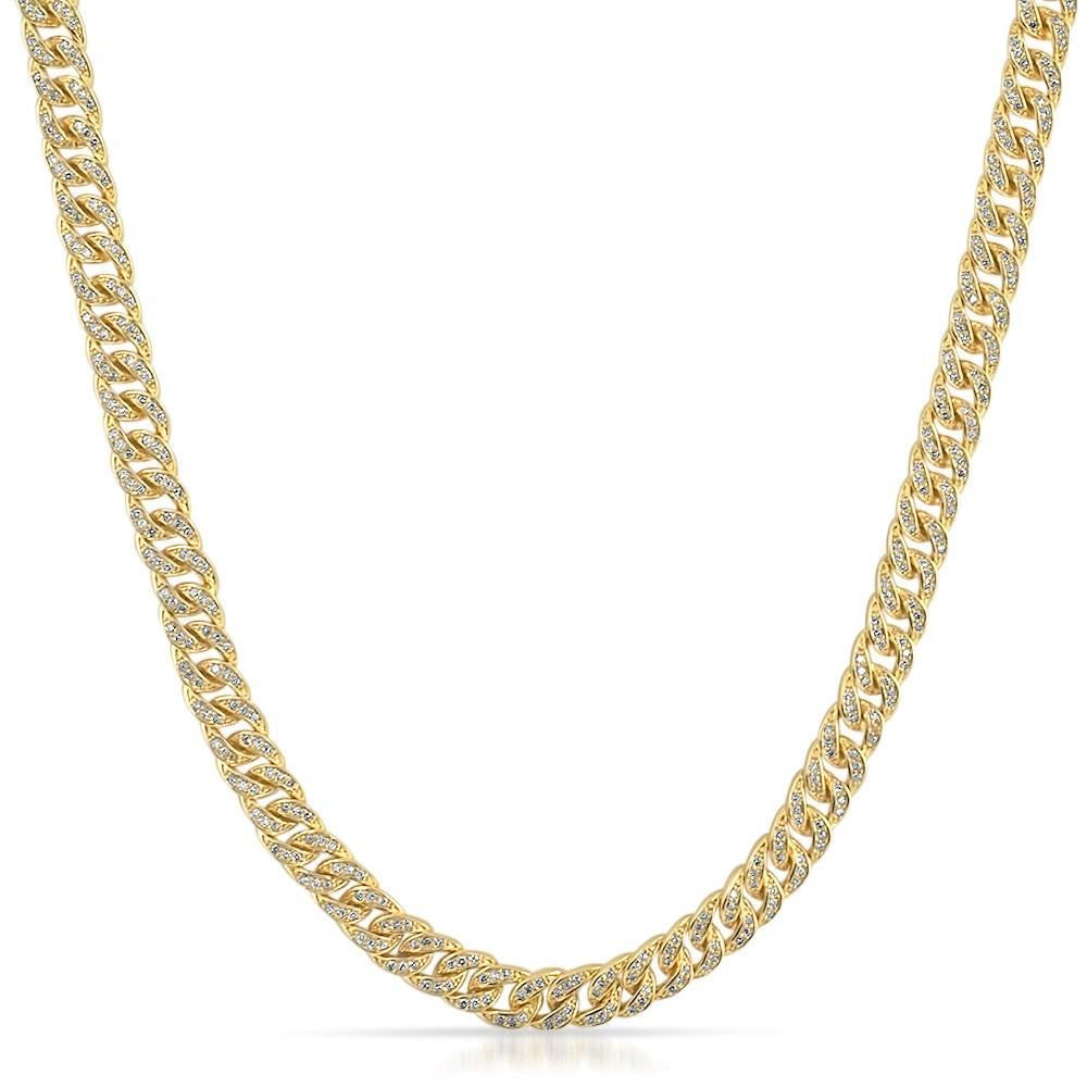 6mm Miami Cuban CZ 18K gold dipped