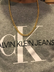 6mm Miami Cuban CZ 18K gold dipped