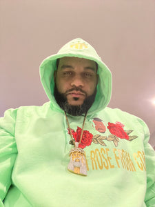 “A rose from concrete” tribute hoodie