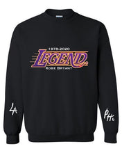 Load image into Gallery viewer, Kobe Bryant &quot;Legend&quot; Tribute Crewneck or Hoodie